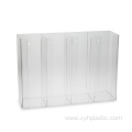 Wall Mounted Countertop Clear Acrylic 4 Compartment